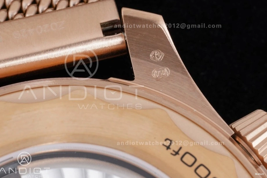 300M A8806 1:1 VSF on Diver Bracelet Gold Mesh Edition Seamaster Dial Best Rose Black 1224